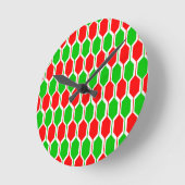 Weihnachtshexagonen Runde Wanduhr (Winkel)