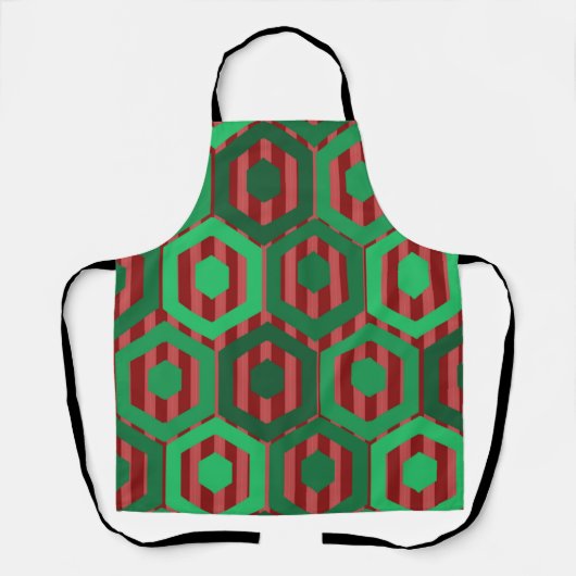 Weihnachtshexagonen Schürze (Vorderseite)