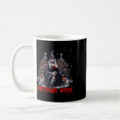 Weihnachtshexe Occult Goth Hexchy Ästhetische Frau Kaffeetasse (Links)