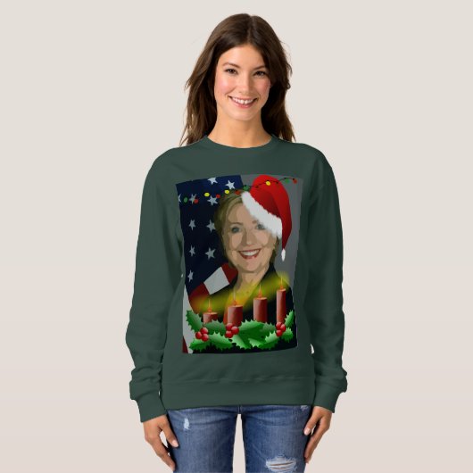 Weihnachtshilfsklammer Frauen Sweatshirt (Vorne ganz)