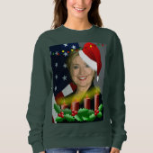 Weihnachtshilfsklammer Frauen Sweatshirt (Vorderseite)