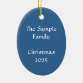 Weihnachtshimmlische Engel, die Violine spielen Keramik Ornament (Hinten)