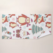 WeihnachtsHintergrund Badehandtuch (Badehandtuch)