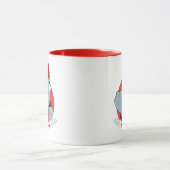 Weihnachtshippo-Cartoon Tasse (Zentrum)
