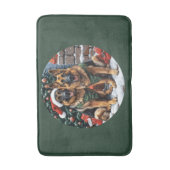 Weihnachtshirdhunde Badematte (Vorderseite Vertikal)