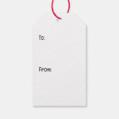 Weihnachtshirdhunde Geschenkanhänger (Rückseite)