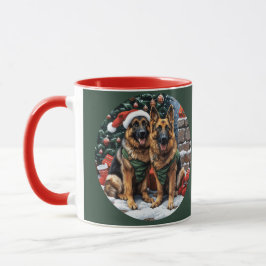 Weihnachtshirdhunde Tasse