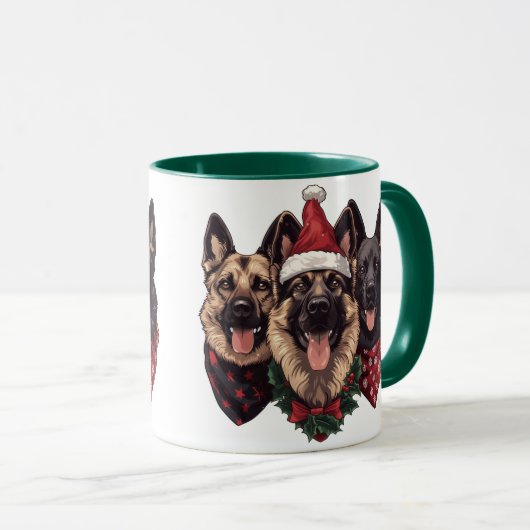 Weihnachtshirdhunde Tasse (VorderseiteRechts)