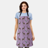 Weihnachtshirsch-Allover-Print-Schürze Schürze (Getragen)