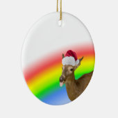 Weihnachtshirsch Keramik Ornament (Rechts)