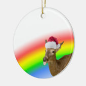Weihnachtshirsch Keramik Ornament (Links)