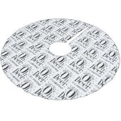 Weihnachtshirsch-lustiger Illustratorenrock Polyester Weihnachtsbaumdecke (Schrägansicht)