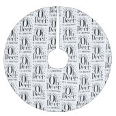 Weihnachtshirsch-lustiger Illustratorenrock Polyester Weihnachtsbaumdecke (Vorderseite)