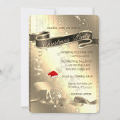 Weihnachtshirsch,Sparkle,Weihnachtsfirma Party Einladung (Vorderseite)