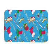 Weihnachtshirsche, Bär und Kerze Magnet (Horizontal)