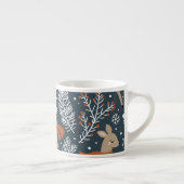 Weihnachtshirsche, festliches Design Espressotasse (Rechts)