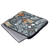 Weihnachtshirsche, festliches Design Laptopschutzhülle (Vorne Knopf)