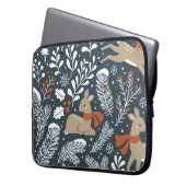 Weihnachtshirsche, festliches Design Laptopschutzhülle (Vorderseite Links)