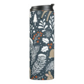 Weihnachtshirsche, festliches Design Thermosbecher (Nach links gedreht)