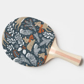 Weihnachtshirsche, festliches Design Tischtennis Schläger (Seitenansicht)