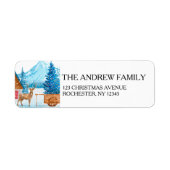 Weihnachtshirsche und Landschaftsadresse (Vorne)