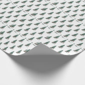 Weihnachtshirsche und Schneemann Geschenkpapier (Ecke)