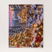 Weihnachtshirschhütte Puzzle (Vertikal)