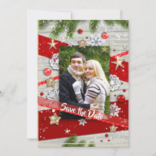 Weihnachtshochzeit Das Datum speichern Save The Date