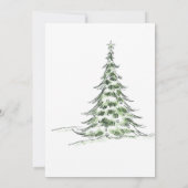 Weihnachtshochzeit im Winter Einladung (Rückseite)