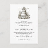 WeihnachtsHochzeit mit Details Begleitkarte (Vorderseite)