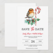 Weihnachtshochzeit Save The Date (Vorne/Hinten)