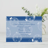 Weihnachtshochzeits-Foto-Einladungs-Karten Einladung (Stehend Vorderseite)