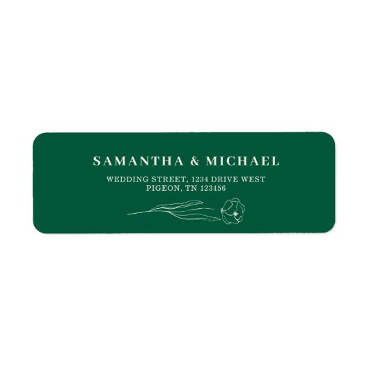 Weihnachtshochzeitsadresse (Vorne)