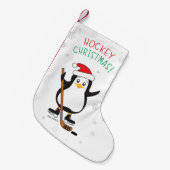 WeihnachtsHockey-Pinguin Kleiner Weihnachtsstrumpf (Vorderansicht (hängend))