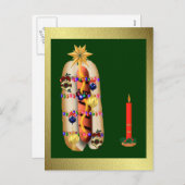 Weihnachtshodog Feiertagspostkarte (Vorne/Hinten)