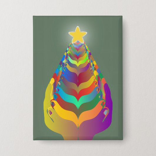 Weihnachtshoffnung und Zusammengehörigkeit Button (Vorderseite)