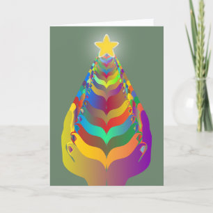 Weihnachtshoffnung und Zusammengehörigkeit Feiertagskarte