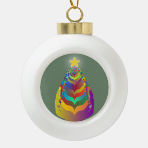 Weihnachtshoffnung und Zusammengehörigkeit Keramik Kugel-Ornament