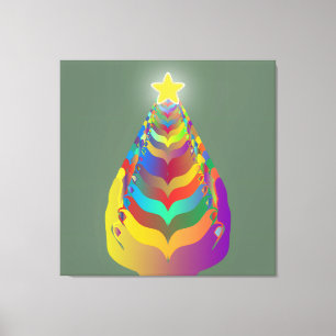 Weihnachtshoffnung und Zusammengehörigkeit Leinwanddruck