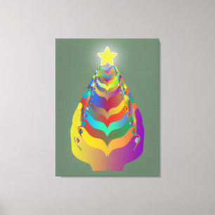 Weihnachtshoffnung und Zusammengehörigkeit Leinwanddruck