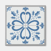 Weihnachtsholz und Blume Blütenblätter Magnet (Vorne)