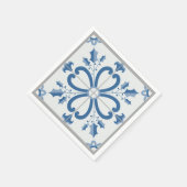 Weihnachtsholz und Blume Blütenblätter Serviette (Ecke)