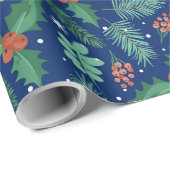 Weihnachtsholz und Pinecones nahtlos Muster 2 Geschenkpapier (Rolleneckpunkt)