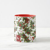 Weihnachtsholzmuster Tasse (Zentrum)