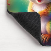 Weihnachtshörnchen als Weihnachtsmann-56765 Mousepad (Ecke)