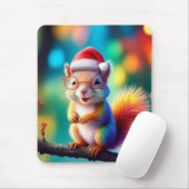 Weihnachtshörnchen als Weihnachtsmann-56765 Mousepad (Mit Mouse)