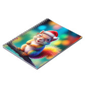 Weihnachtshörnchen als Weihnachtsmann-56765 Notizblock (Linke Seite)