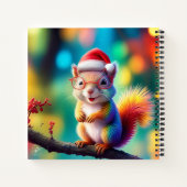 Weihnachtshörnchen als Weihnachtsmann-56765 Notizblock (Rückseite)
