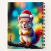 Weihnachtshörnchen als Weihnachtsmann-56765 Notizblock (Rückseite)