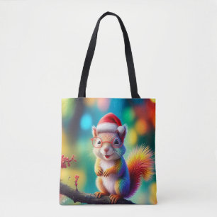 Weihnachtshörnchen als Weihnachtsmann-56765 Tasche